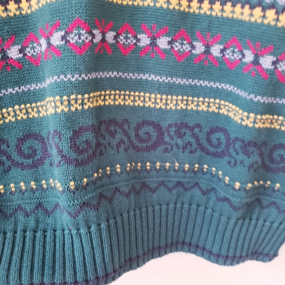 Vintage Adina Green Patterned Sweater - Picture 8 of 15